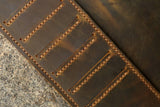 Personalized distressed leather iPad cover case for iPad Pro 9.7 11 12.9 Leather iPad portfolio case for 2019 iPad Air 10.5 inch