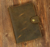 Personalized distressed leather iPad Pro case cover