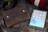 Personalized distressed leather iPad sleeve for 2020 iPad 10.2 iPad Air 4