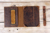 Personalized distressed leather Onyx Boox note nova 3 tablet case