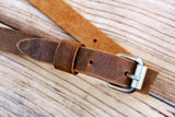 Personalized full grain Leather adjustable bag strap