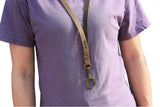 Personalized full grain Leather Lanyard for key ID