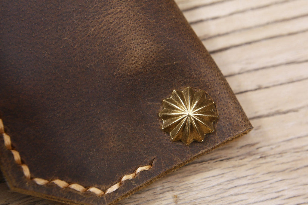 Personalized full grain Leather tape measure holder pouch
