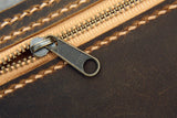 Personalized leather 3 ring binder portfolio