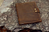 leather 3 ring binder