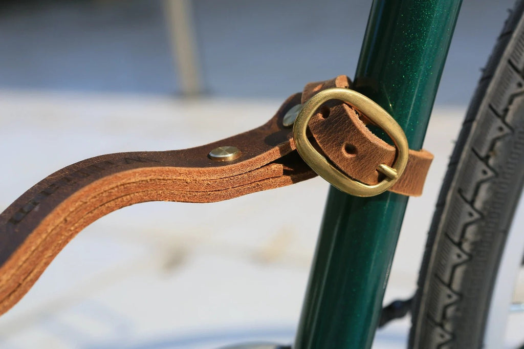 Personalized leather bike bicycle lifter handle