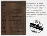 Personalized leather binder planner refillable binder