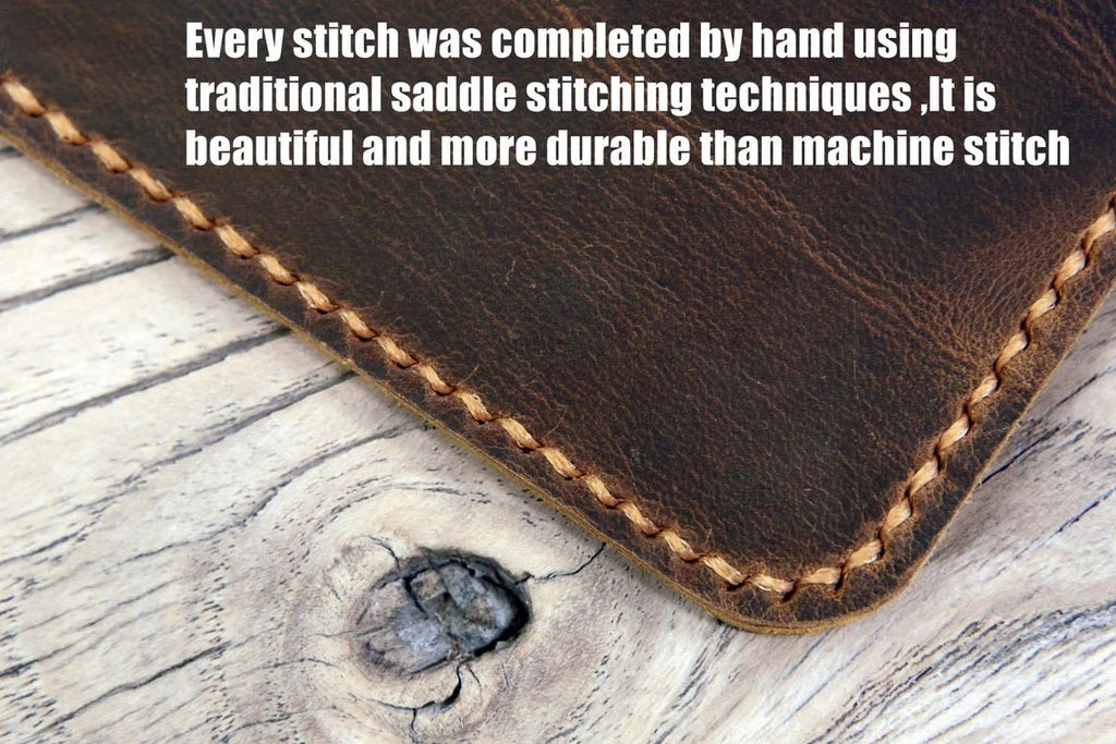 Personalized leather cover case for A5 size Clever Fox Planner