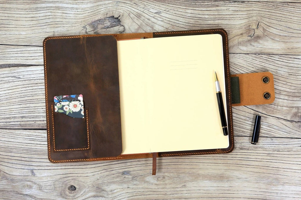 Personalized leather cover case for Lemome A5 writing notebook