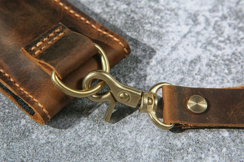 Personalized Leather drum stick bag case