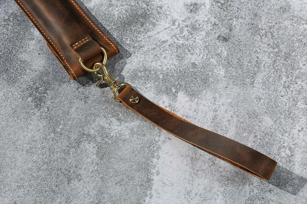 Personalized Leather drum stick bag case