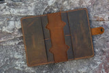 Personalized leather family 6 passport travel wallet cover case organizer