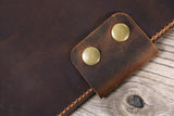 Personalized leather folio portfolio for 8.5 x 11 Letter size Notepad writing pad