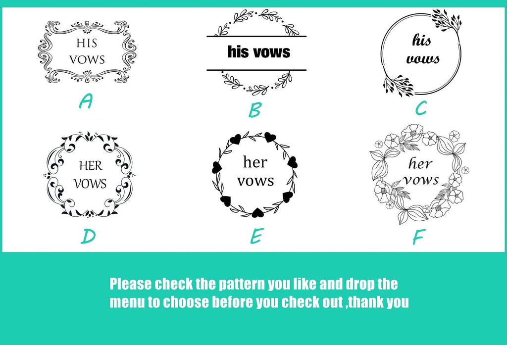 Personalized leather his and her vow book ,Personalized wedding couple gifts