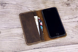 Personalized leather iPhone SE 2020 wallet case