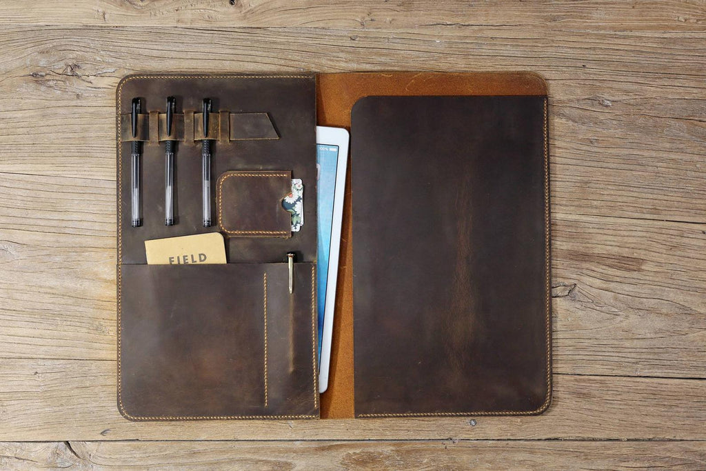 Personalized leather legal size Legal Pad organizer writing pad case fit for 8.5 X 14 inch