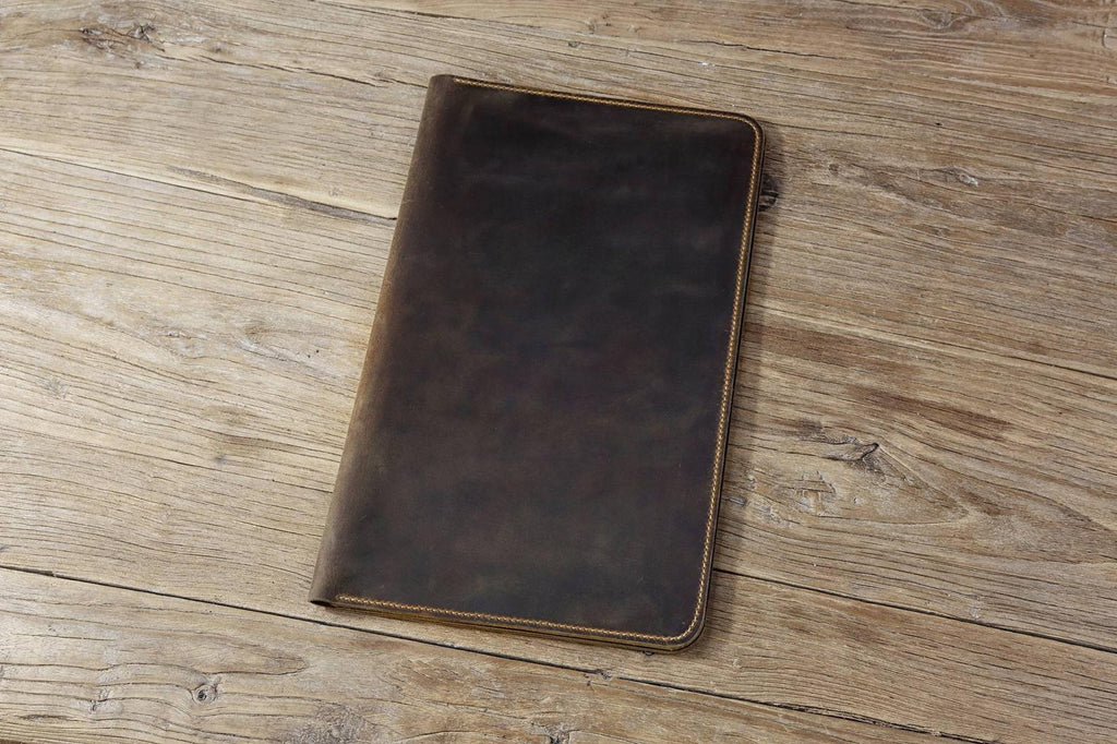 Personalized leather legal size Legal Pad organizer writing pad case fit for 8.5 X 14 inch