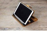 Personalized leather 2025 iPad 11th gen portfolio case cover, 2025 iPad air pro 13 11 case, leather iPad Pro 11 12.9 case
