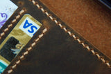 Personalized leather phone wallet for iPhone 16 15 14 13 12 11 Pro Max