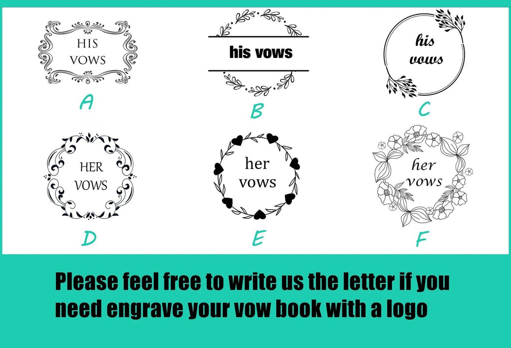 Personalized Leather Wedding Vow Books , his and her vow books