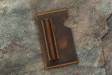 Personalized minimalist field notes leather sleeve pouch