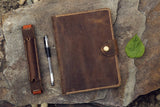 Personalized rhodia webnotebook leather cover A5