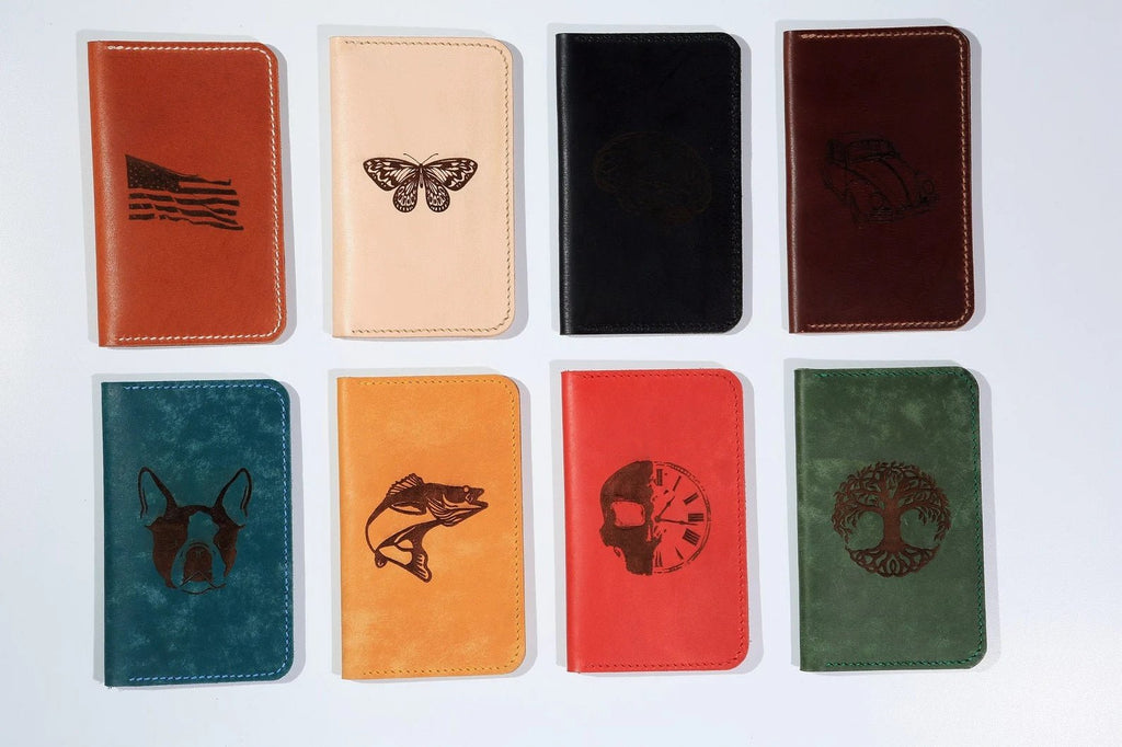 Personalized veg tan leather journal , A6 A5 journal with leather cover