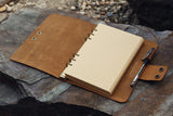 vintage leather sketchbook
