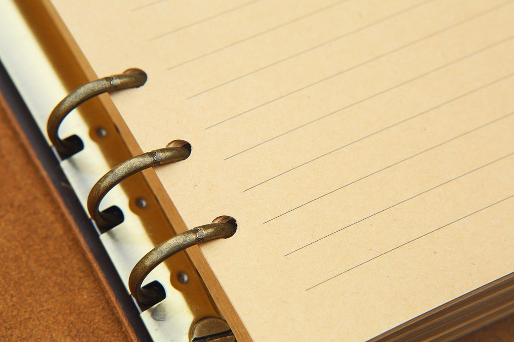 6 ring leather binder