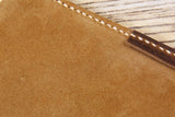 Personalized Vintage brown leather golf scorecard holder cover