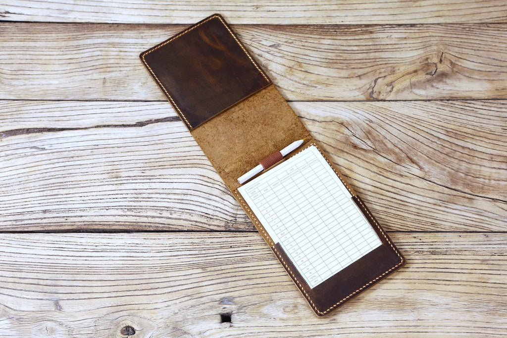 leather yardage book cover