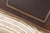 Personalized vintage leather sheet music organizer binder cover