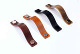 Premium full grain leather dresser handles drawer pulls furniture handles