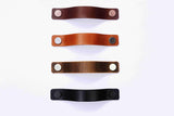 Premium full grain leather dresser handles drawer pulls furniture handles