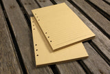 Refill kraft paper 6 hole for leather journal inserts 80 sheets (160 pages)