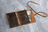 Rugged leather rolling tobacco pouch case tobacco accessories