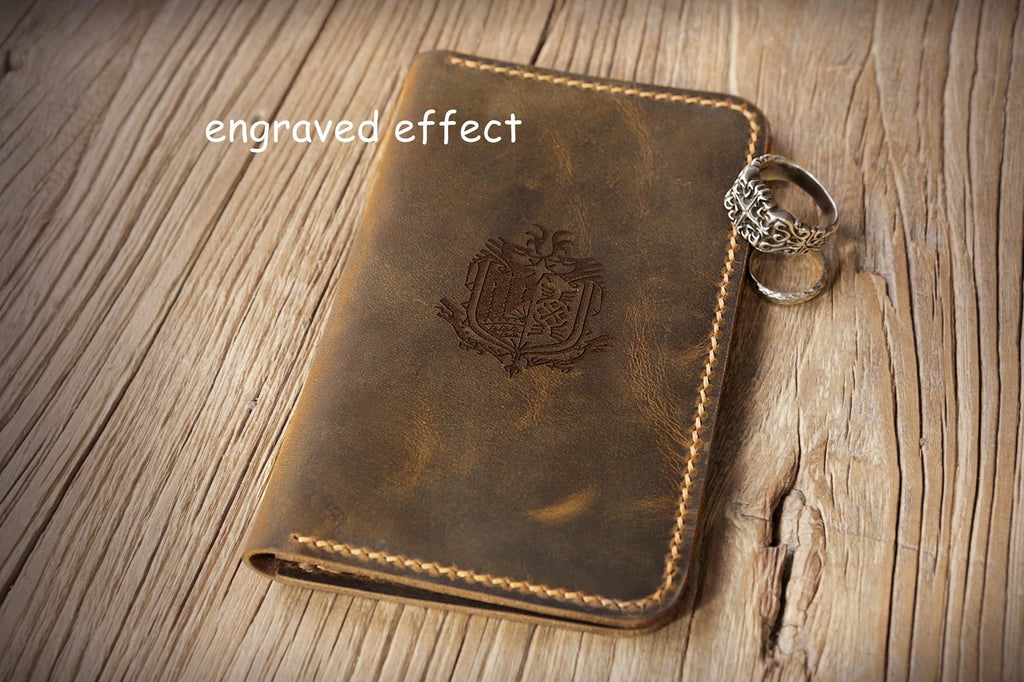 slim leather cover for pocket size field notes notebook
