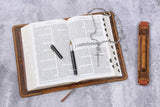 Tooled embossing leather cover case for holy bible KJV , Custom christian gifts for women mother