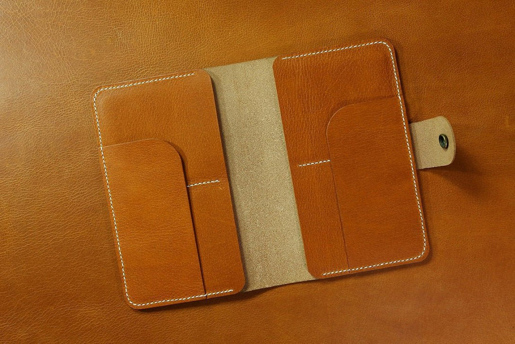 leather family passport case