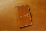 Vegetable tanned leather family 4 passport holder case organizer