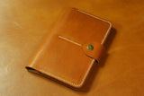 Vegetable tanned leather family 4 passport holder case organizer
