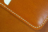 Vegetable tanned leather family 4 passport holder case organizer