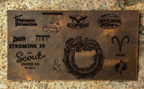 vintage distressed leather key wallet key card holder