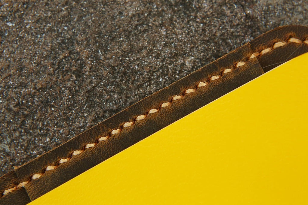 Vintage leather cover for A6 notebook travel journal