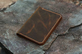 Vintage leather cover for A6 notebook travel journal