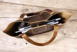 Vintage leather extra large tote bags