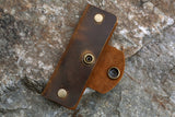 vintage leather key organizer slim leather key holder case