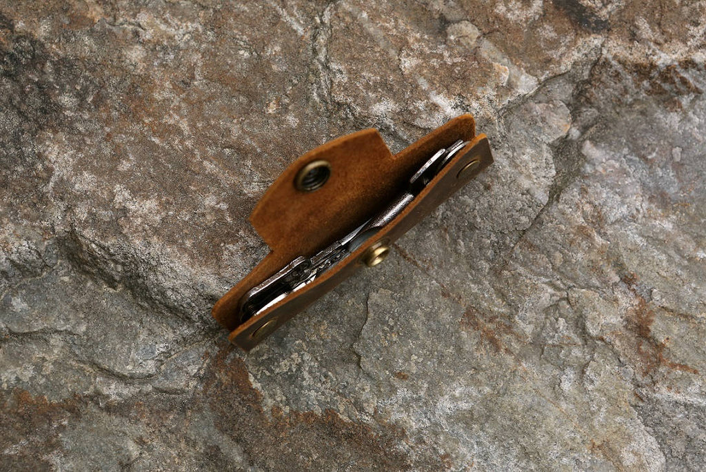 vintage leather key organizer slim leather key holder case