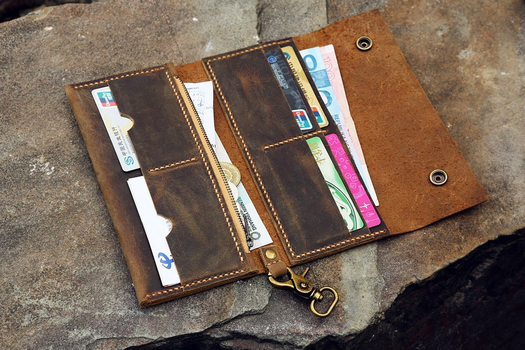 custom made biker wallets