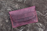 vintage purple marine blue women card holder organizer